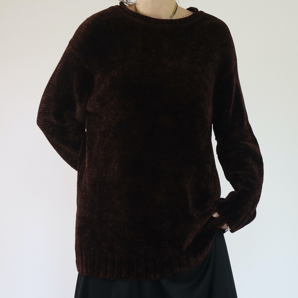 Vintage 90s - Jones New York - Brown Cozy Sweater - Size M